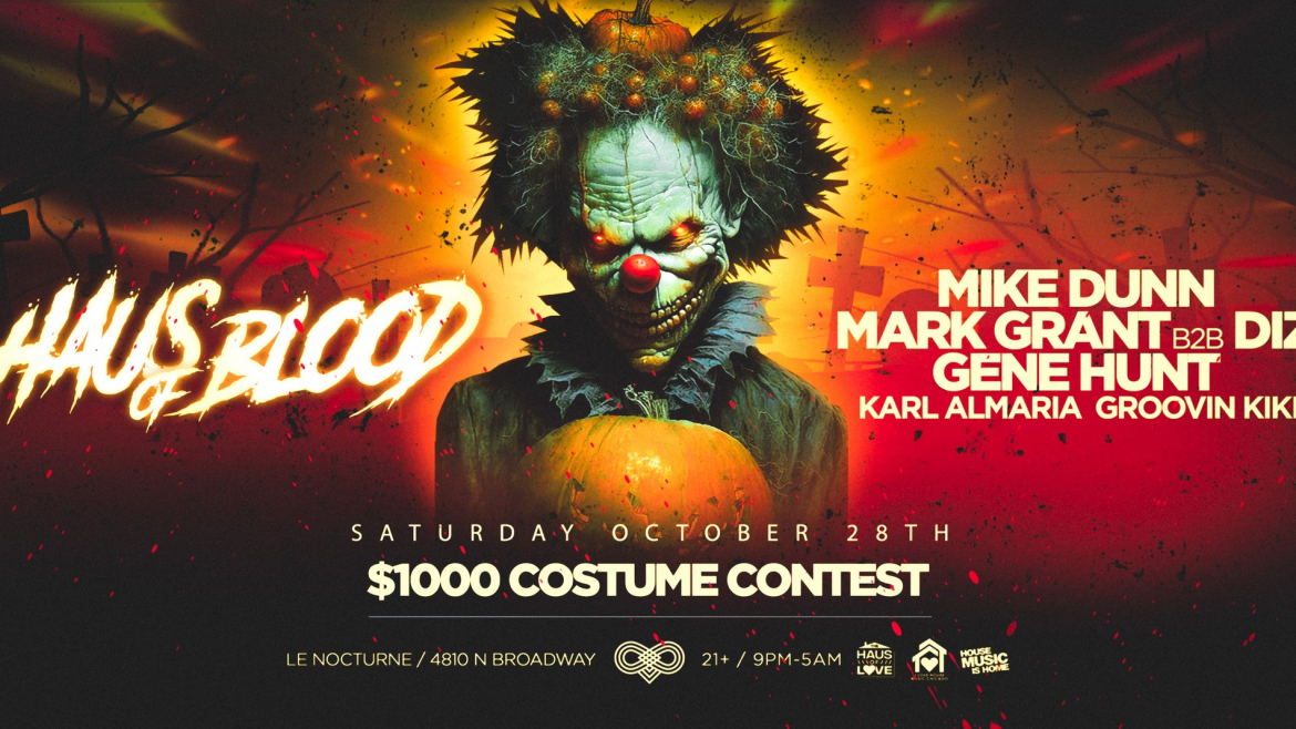 A Massive Halloween House Music Party. $1000 Costume Contest.